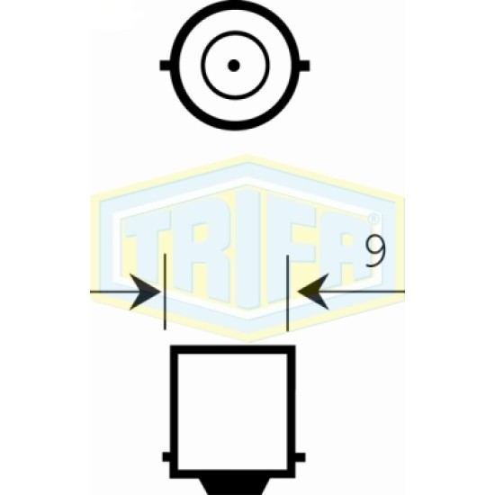ΛΑΜΠΑ ΕΛΙΑ 12V 4W BA9s (Υ: 27,4 ) TRIFA