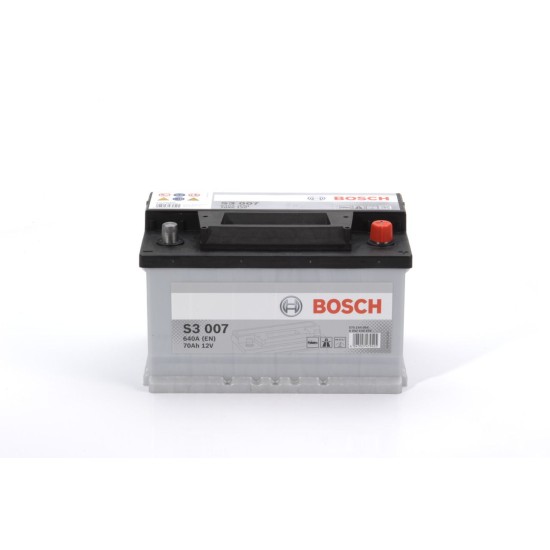 BOSCH ΜΠΑΤΑΡΙΑ S3 GREY LINE (70Ah/640A) ΔΕΞ. 278x175x175 BOSCH ΜΠΑΤΑΡΙΑ S3 GREY LINE (70Ah/640A) ΔΕΞ. 278x175x175