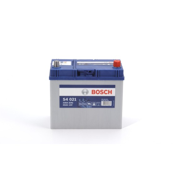 BOSCH ΜΠΑΤΑΡΙΑ S4 BLUE LINE (45Ah/330A) ΔΕΞ. 238x129x227 ΧΟΝΤΡΟΣ ΠΟΛΟΣ BOSCH ΜΠΑΤΑΡΙΑ S4 BLUE LINE (45Ah/330A) ΔΕΞ. 238x129x227 ΧΟΝΤΡΟΣ ΠΟΛΟΣ