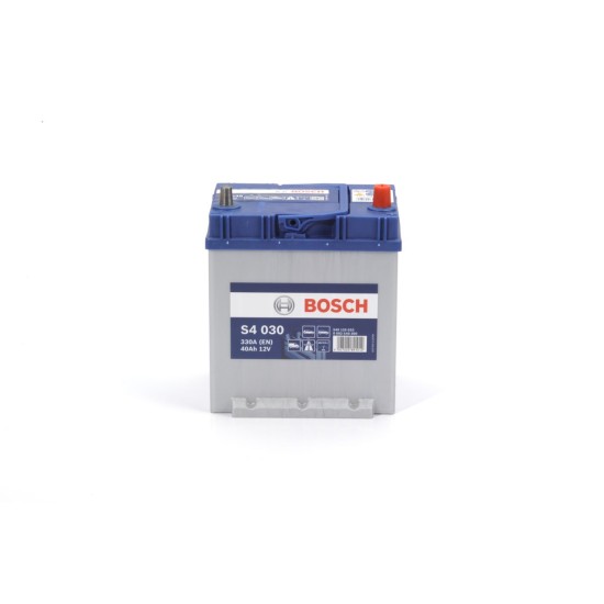 BOSCH ΜΠΑΤΑΡΙΑ S4 BLUE LINE (40Ah/330A) ΔΕΞ. 187x127x227 BOSCH ΜΠΑΤΑΡΙΑ S4 BLUE LINE (40Ah/330A) ΔΕΞ. 187x127x227