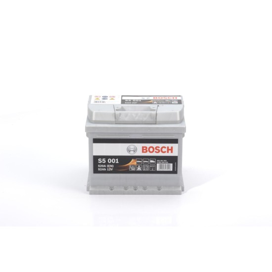 BOSCH ΜΠΑΤΑΡΙΑ S5 BLACK LINE (52Ah/520A) ΔΕΞ. 207x175x175 BOSCH ΜΠΑΤΑΡΙΑ S5 BLACK LINE (52Ah/520A) ΔΕΞ. 207x175x175
