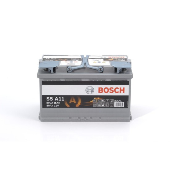 BOSCH ΜΠΑΤΑΡΙΑ S5 AGM START-STOP BLACK LINE (80Ah/800A) ΔΕΞ. 315x175x190 BOSCH ΜΠΑΤΑΡΙΑ S5 AGM START-STOP BLACK LINE (80Ah/800A) ΔΕΞ. 315x175x190
