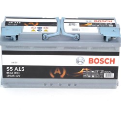 BOSCH ΜΠΑΤΑΡΙΑ S5 AGM START-STOP BLACK LINE (105Ah/950A) ΔΕΞ. 393x175x190 BOSCH ΜΠΑΤΑΡΙΑ S5 AGM START-STOP BLACK LINE (105Ah/950A) ΔΕΞ. 393x175x190