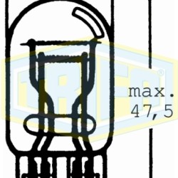 ΛΑΜΠΑ ΚΑΡΥΔΙ Χ.Κ. 12V W21/5W 