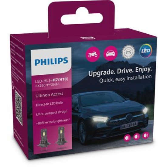 PHILIPS 11972U2500CX LED H7 Ultinon Access