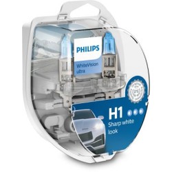 PHILIPS 12258WVUSM ΣΕΤ H1 WHITE VISION ULTRA