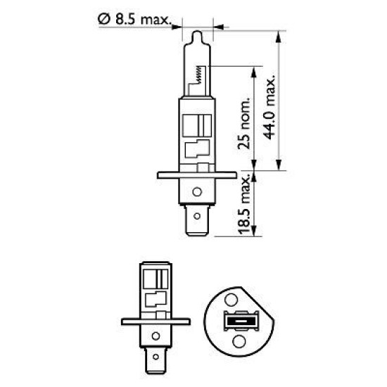PHILIPS 12258XVPS2 ΣΕΤ H1 X-TREME VISION PRO 150