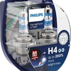PHILIPS 12342RGTS2 ΣΕΤ H4 RACING VISION GT200