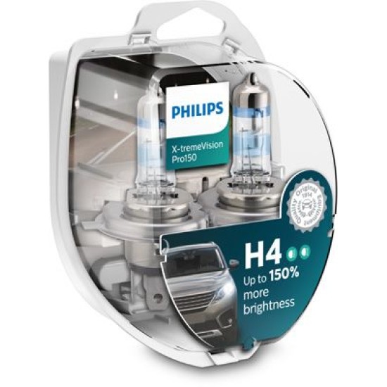 PHILIPS 12342XVPS2 ΣΕΤ H4 X-TREME VISION PRO 150 PHILIPS 12342XVPS2 ΣΕΤ H4 X-TREME VISION PRO 150