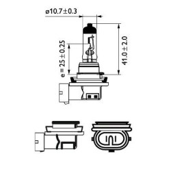 PHILIPS 12360C1 H8 VISION 12V - 35W