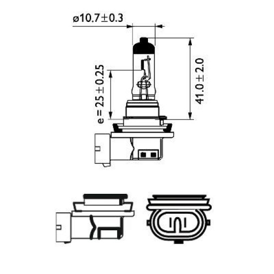 PHILIPS 12360C1 H8 VISION 12V - 35W PHILIPS 12360C1 H8 VISION 12V - 35W