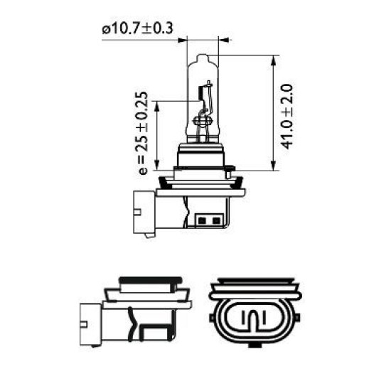 PHILIPS 12361C1 H9 12V-65W PHILIPS 12361C1 H9 12V-65W