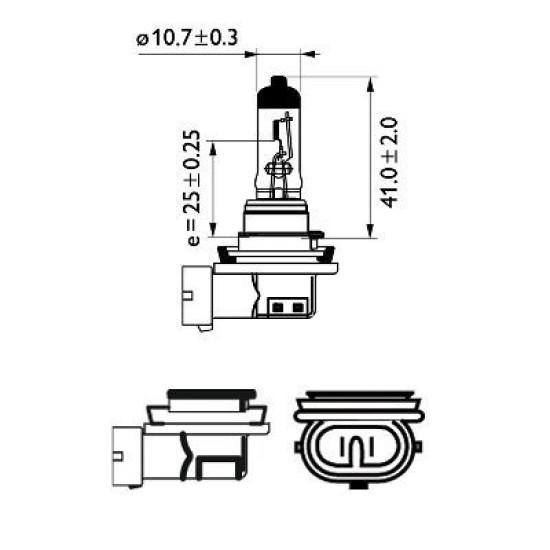 PHILIPS 12362PRB1 H11 VISION 12V-55W PHILIPS 12362PRB1 H11 VISION 12V-55W