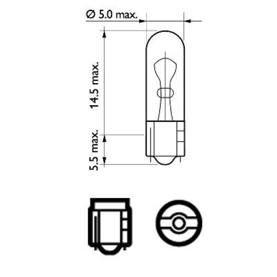 PHILIPS 12516CP W1,2W 12V PHILIPS 12516CP W1,2W 12V