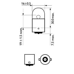 PHILIPS 12814CP 12V-10W