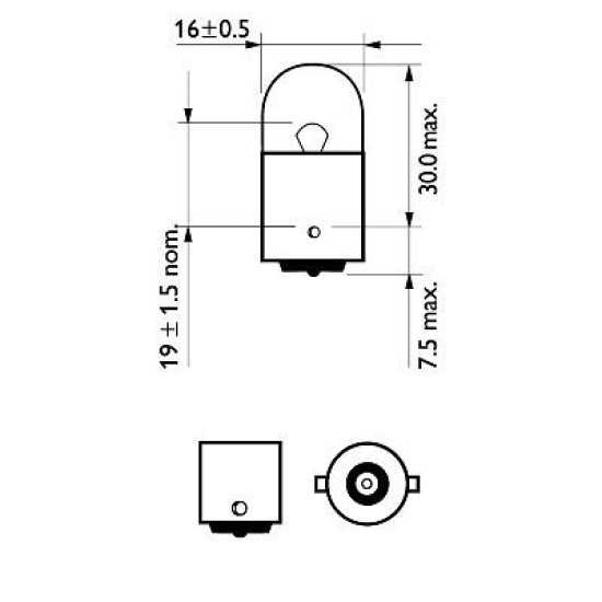 PHILIPS 12814CP 12V-10W