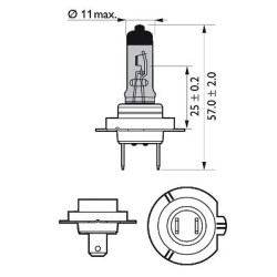 PHILIPS 12972CVUBW H7 MOTO CRYSTAL VISION ULTRA