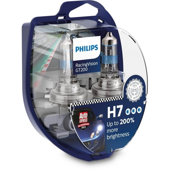 PHILIPS 12972RGTS2 ΣΕΤ H7 RACING VISION GT200