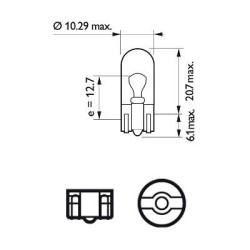 PHILIPS 13961CP W5W 24V