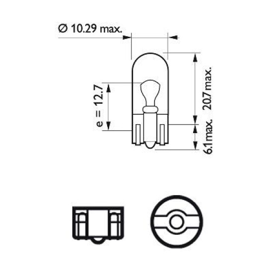 PHILIPS 13961CP W5W 24V PHILIPS 13961CP W5W 24V