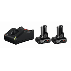 Bosch Professional GBA 12V, 6,0Ah + GAL 12V-40 2 μπαταρίες λιθίου