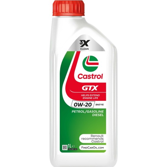 CASTROL GTX 0W20 RN17 FE, 1L CASTROL GTX 0W20 RN17 FE, 1L