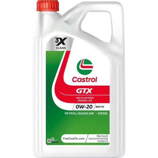 CASTROL GTX 0W20 RN17 FE, 5L CASTROL GTX 0W20 RN17 FE, 5L