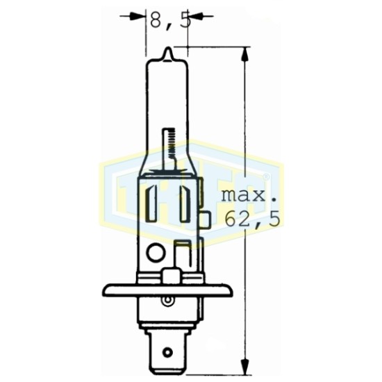 ΛΑΜΠΑ Η1 Χ.Κ. 12V 055W 