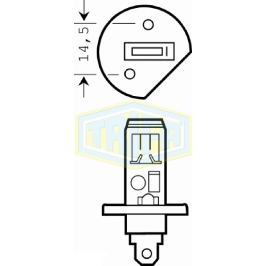 ΛΑΜΠΑ Η1 Χ.Κ. 12V 055W 