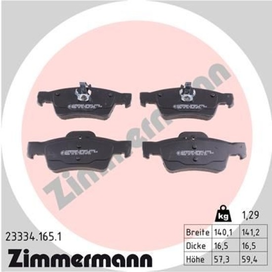 ΣΕΤ ΤΑΚΑΚΙΑ ΠΙΣΩ ZIMMERMANN