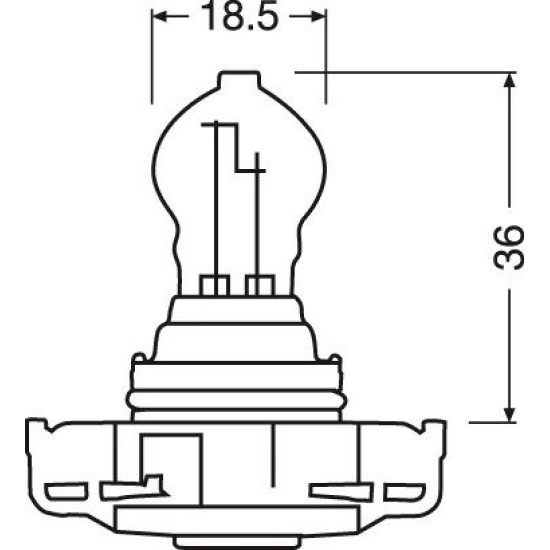 OSRAM ΛΑΜΠΑ ORIGINAL PSY24W 12V OSRAM ΛΑΜΠΑ ORIGINAL PSY24W 12V