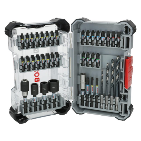BOSCH Pro Impact Σετ 40 κατσαβιδόλαμες, καρυδάκια, τρυπάνια