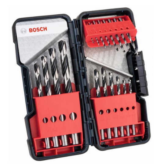 BOSCH HSS PointTeQ Tough Box Σετ 18 τρυπανιών