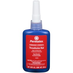 PERMATEX THREADLOCKER PERMANENT STRENGTH RED 50ML