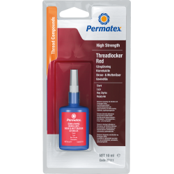 PERMATEX THREADLOCKER HIGH STRENGTH RED 10ML