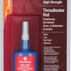 PERMATEX THREADLOCKER HIGH STRENGTH RED 10ML