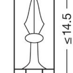 OSRAM ΛΑΜΠΑ ORIGINAL T5 1,2W W2x4,6d 12V