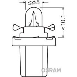 OSRAM ΛΑΜΠΑ ORIGINAL 2,0mm 12V