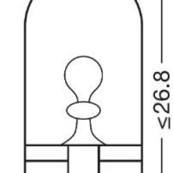 OSRAM ΛΑΜΠΑ ORIGINAL W5W 12V
