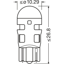 OSRAM ΛΑΜΠΑ LEDriving® SL ?W5W COOL WHITE 6000K 12V BLI2 ECO