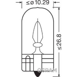 OSRAM ΛΑΜΠΑ ORIGINAL W3W 24V