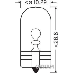 OSRAM ΛΑΜΠΑ ORIGINAL W5W 24V