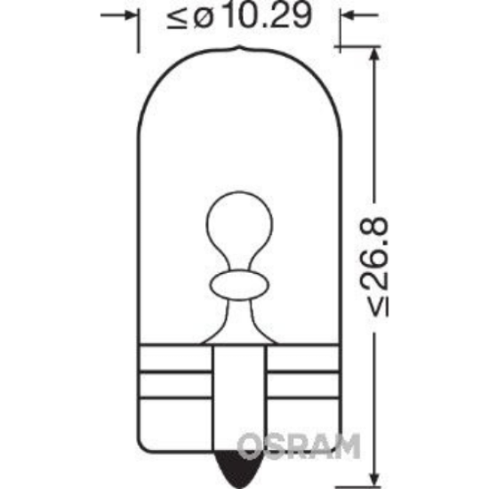 OSRAM ΛΑΜΠΑ ORIGINAL W5W 24V OSRAM ΛΑΜΠΑ ORIGINAL W5W 24V