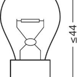 OSRAM ΛΑΜΠΑ ORIGINAL P27W 12V