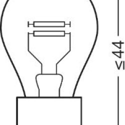 OSRAM ΛΑΜΠΑ ORIGINAL P27/7W 12V