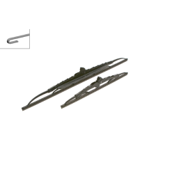 ΜΑΚΤΡΟ ΚΑΘΑΡΙΣΤΗΡΑ BOSCH TWIN NISSAN MICRA IV 1.2 530/340mm
