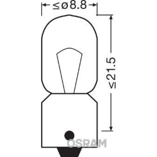 OSRAM ΛΑΜΠΑ ORIGINAL T4W 24V OSRAM ΛΑΜΠΑ ORIGINAL T4W 24V