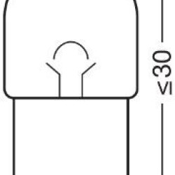 OSRAM ΛΑΜΠΑ ORIGINAL R10W 12V