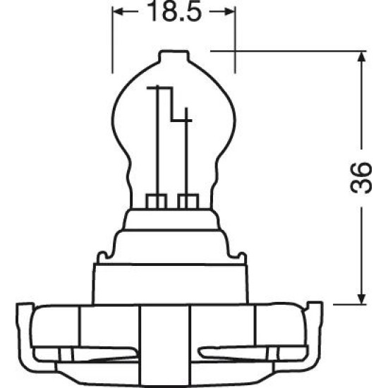 OSRAM ΛΑΜΠΑ ORIGINAL PY24W 12V OSRAM ΛΑΜΠΑ ORIGINAL PY24W 12V