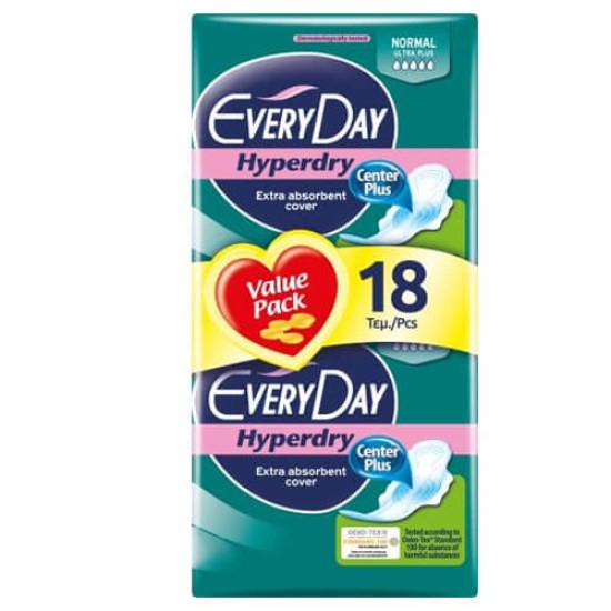 EVERYDAY HYPERDRY ΣΕΡΒΙΕΤΕΣ 18τεμ. - (NORMAL ULTRA PLUS) (0634) EVERYDAY HYPERDRY ΣΕΡΒΙΕΤΕΣ 18τεμ. - (NORMAL ULTRA PLUS) (0634)